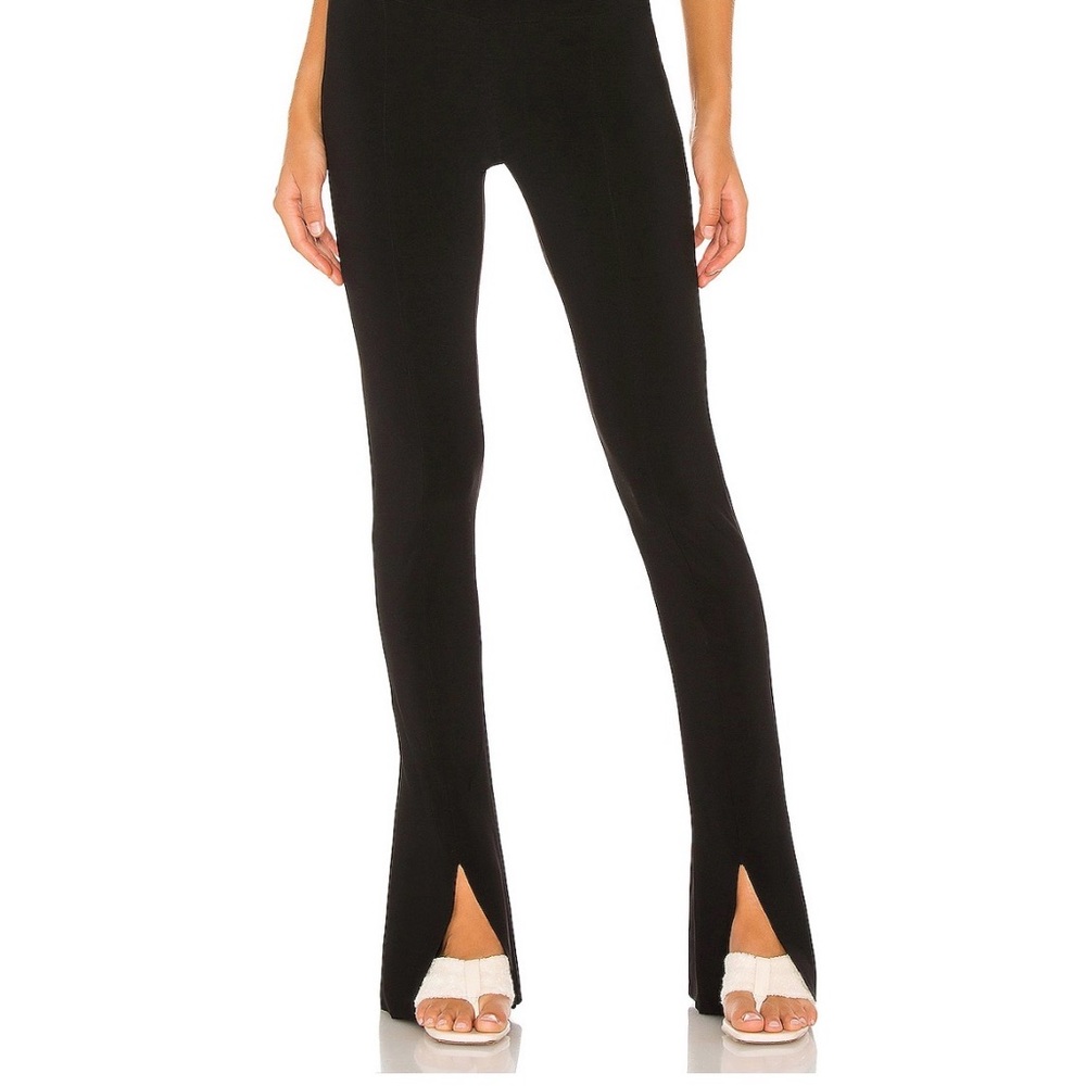 Norma Kamali Women’s Black Flared Knit Pants